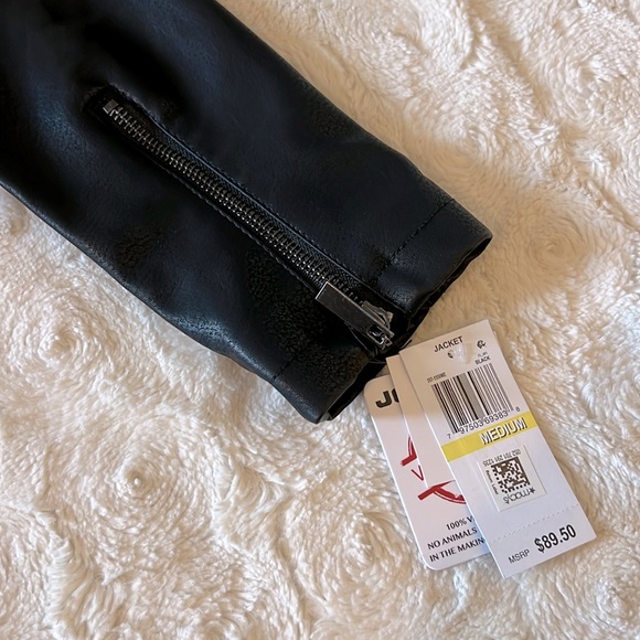 NWT JouJou Vegan Leather Jacket - Picture 2 of 5